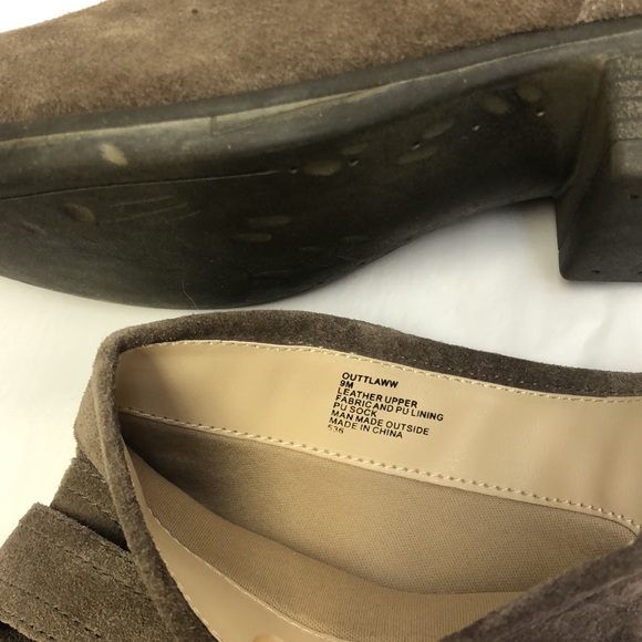 Steve Madden Outlaww Leather Boots Taupe New - Picture 10 of 10